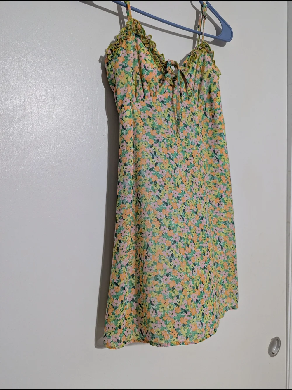wild fable Floral Slip Dress in Yellow, Pink, Green